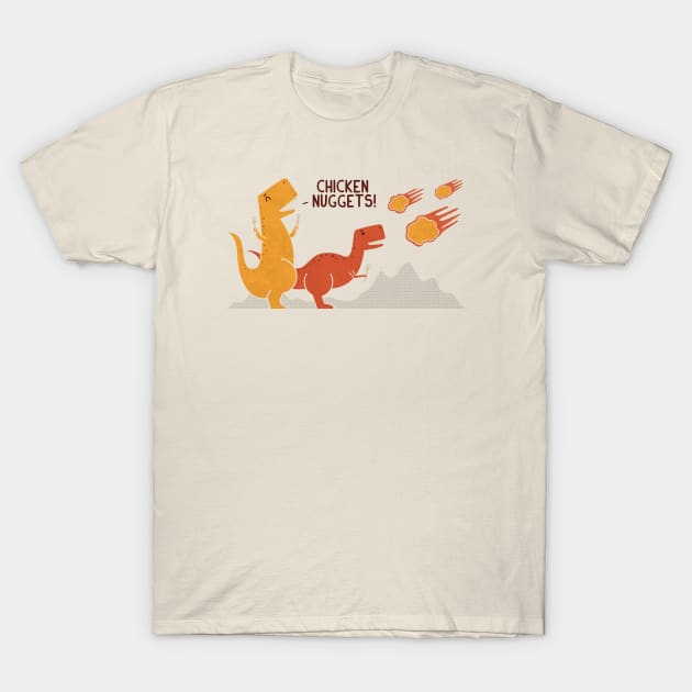 Chicken Nuggets T-Shirt by HandsOffMyDinosaur